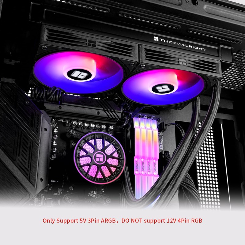 Thermalrlght Aqua Elite 240 V6 ARGB Black Liquid CPU Cooler-240mm
