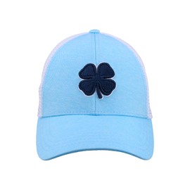 Black Clover Standard Perfect Luck 17, Sky Blue Hat/White Mesh/3D Navy Clover