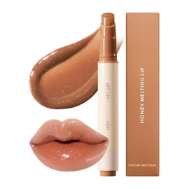 Nature Republic Nature Republic HONEY MELTING LIP GLITTER (14 MAPLE) SOFT LIP STICK,Lip Gloss, Glow lip, glossy, lip balm, lip crayon, jelly gloss, lip pen, lip glitter,valentines day gifts, korean make up