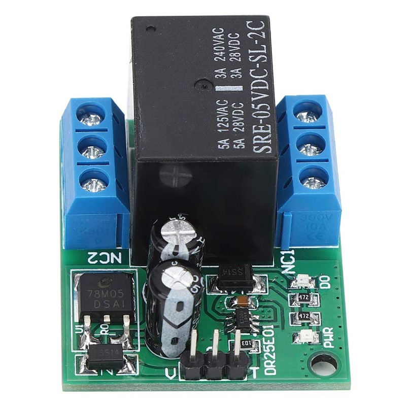 Self-Locking Relay Module, DC 5-24V 3-5A FlipFlop Latch DPDT Relay