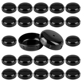 Hebterrka Pack of 24 Wrought Iron Patio Furniture Feet Caps, 1-1/2 Inch Round Plastic Outdoor Chair Leg Caps, Replacement Caps for Metal Chairs