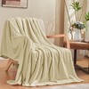inhand Camel Throw Blanket for Couch, Super Soft Flannel Blanket