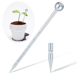 Therwen 10'' Soil Probe Stainless Steel Soil Sampler Soil Moisture Probe for Lawn Plant Garden Farm Underground Soil Sampling Probing Moisture Meter Compaction Septic Tanks Locating Sampling