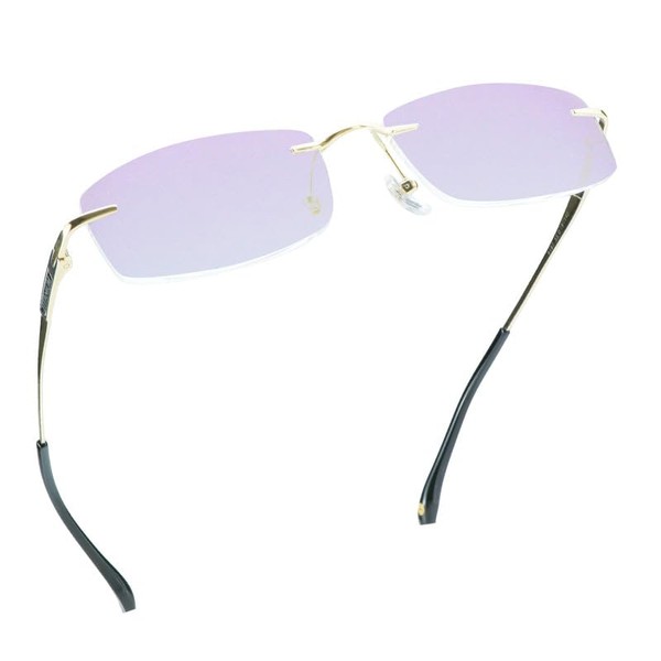 LifeArt Pure Titanium Frame Glasses/Blue Light Blocking Reading Glasses, Reduce