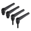 sourcing map 4pcs Clamping Lever Adjustable Handle Set Metric M5