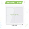 Chinco 50 Pack Clear Adhesive Pockets, Labels for Storage Bins,