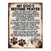 MY DOG'S BEDTIME PRAYER RETRO STYLE METAL TIN SIGN/PLAQUE (SHIH