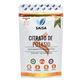 Citrato De Potasio 2 Bolsas Con 120 Cápsulas De 500 Mg C/u.