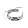 ChicTri Wire Band .925 Silver Toe or Pinky Ring