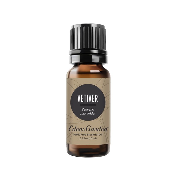 Edens Garden Vetiver Essential Oil, 100% Pure Therapeutic Grade (Undiluted Natural/Homeopathic Aromatherapy Scented Essential Oil Singles) 10 ml