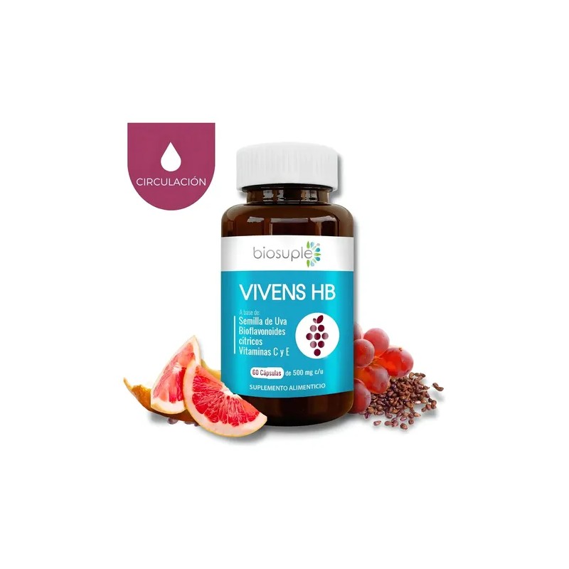Semilla De Uva Biosuple Circulación Sanguinea 60 Caps 500mg
