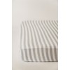 NODNAL CO. Gray Fitted Crib Sheet for Baby Mattress -