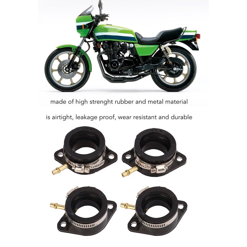 4 Pcs Carburetor Intake Manifold Boots 16065‑028 Rubber Inlet Joint