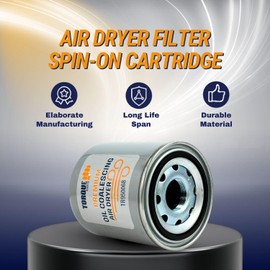 TORQUE R950068a Oil Coalescing Air Dryer Cartridge for Wabco SS1200, SSTWIN, HP, Bendix AD-SP and AD-IS Air Dryers (Replaces Wabco 4329012482, Bendix 5008414PG, Meritor R950068, R950068a) (TR950068)