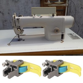 LT Easiyl 2Pcs Sturdy Roller Presser Foot Sewing Machine Accessory Suitable for Industrial Sewing Machine Home Sewing Projects Parts(4x1.1cm)