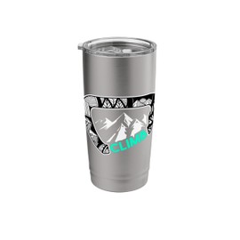 Carabiner Rock Climbing Gifts Print Climbing Bouldering Stainless Steel Insulated Tumbler
