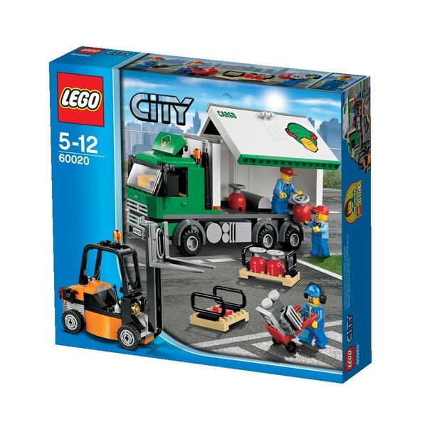 LEGO® CITY® Cargo Truck with 3 Minifigures, Forklift, & Handtruck | 60020