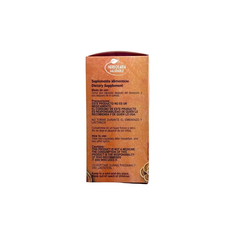 Hongo Cola de Pavo Herbolaria Saludable 60 Cápsulas Suplemento Nutricional