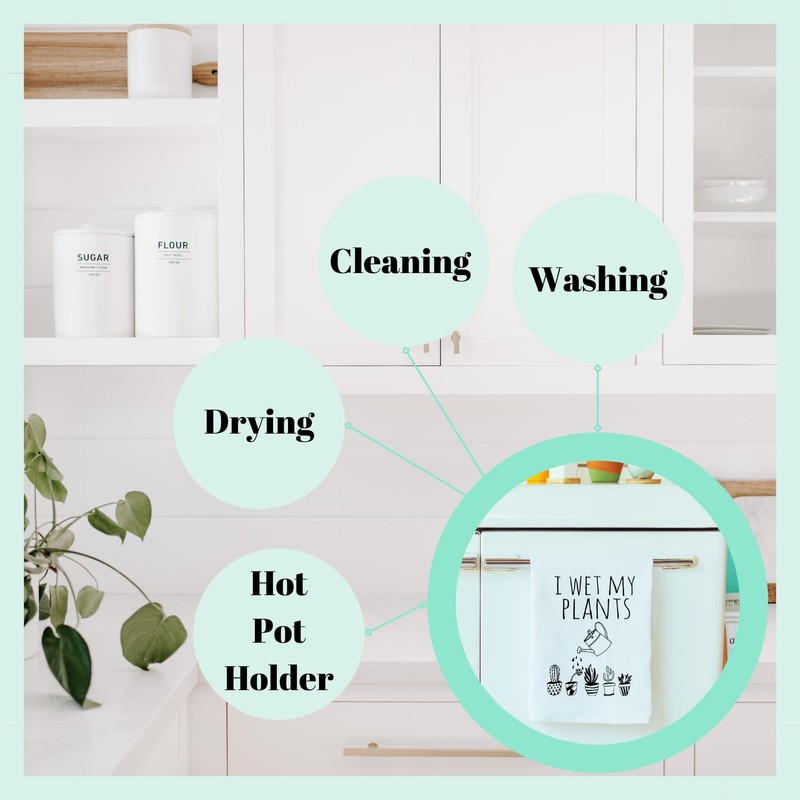 Moonlight Makers Funny Kitchen Towel, Biscuits with The Boss, Flour