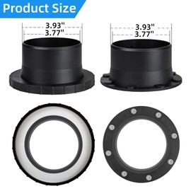 Magnetic Dust Collection Starter Kit for 4" Woodwork Shop Vacuums Dust Hose,One-to-Multi Magnetic Dust Collector System w/1PK Mag Port Connector+2Set 4” Couplers,Hookup Drum Sander Jointer Saw Planer