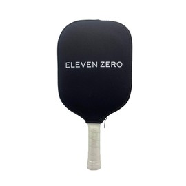 Eleven Zero Pickleball Paddle Cover, Neoprene Protective Sleeve with Padded Foam, Black, 11.8 x 8.66 Inch