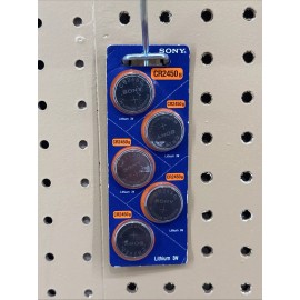 Sony 5 pack Sony CR2450 B 3V Lithium Coin Battery Murata CR2450 (Expire 2027)