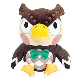 Sanei Boeki DP18 Animal Crossing All Star Collection Blathers Plush Toy, Size S, Height 6.3 inches (16 cm)
