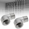OTOTEC 2 Pieces 304 Stainless Steel 90 Degree Angle Connector