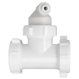 Drain Line Adapter (DLA) with 1/4-inch Quick Connect Fitting for Reverse Osmosis filter (ET112-001, 12-25QC, DLA-12)