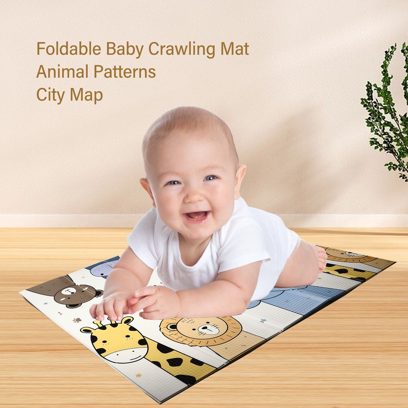 Foldable Baby Play Mat Dirts Resistant Extra Large Thick Baby