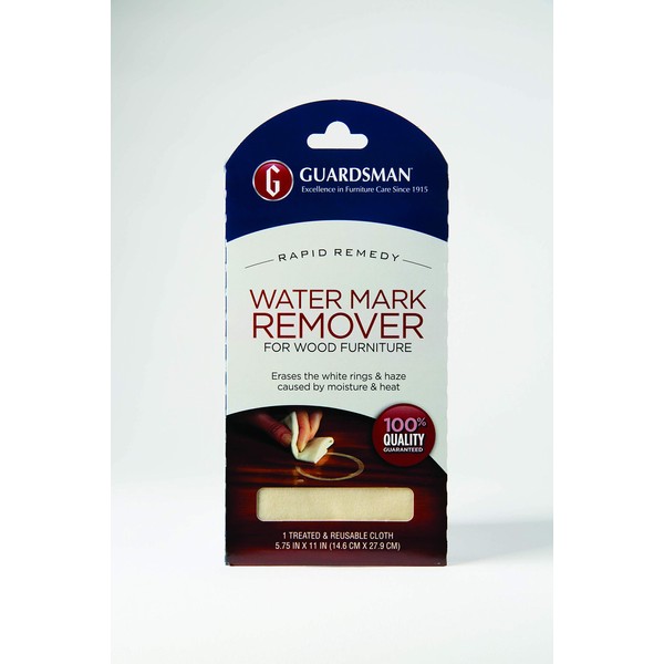 Guardsman Water Mark Remover Cloth - Erase White Rings & Haze Caused By Moisture and Heat - Reusable - 405200