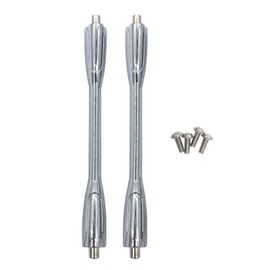 TUOREN 2Pcs Long Snare Bass Drum Lugs with Screws, Metal Double End Snare Bass Drum Claw Hooks Percussion Drum Lug Replacement Parts Accessory