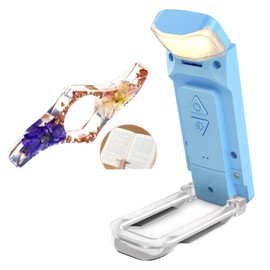 Book Lights with Thumb Book Page Holder for Reading at Night in Bed, 3 Colors USB Rechargeable Book Lights Clip on Book Lights Book Accessories for Bookworms