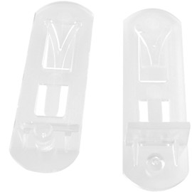 ZCZQC 30PCS Clear Plastic Locking Shelf Support Stake Clips Partition Tray Furniture Clip Bracket Locking Shelf Support Pins for 5mm Diameter Stake Holes 3/4 Inch Cabinet Shelves Bookcases