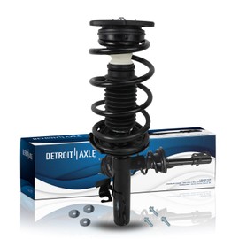 Detroit Axle - Front Right Strut for 2004-2013 Mazda 3, 2006-2010 Mazda 5, Complete Passenger Side Strut w/Coil Spring Assembly 2006 2007 2008 2009 2010 Replacement Suspension Strut Shock Assembly