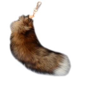 URTERYSER Keyring Pendant, Cute Animal Tail Keychain Pendant Key-Chain Bags Charm Keys-Holder, 30.00 * 20.00 * 13.00CM