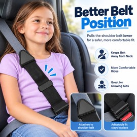Seat Belt Shoulder Positioning Clip – Adjustable Comfort Accessory for Compatible Vehicle Belts