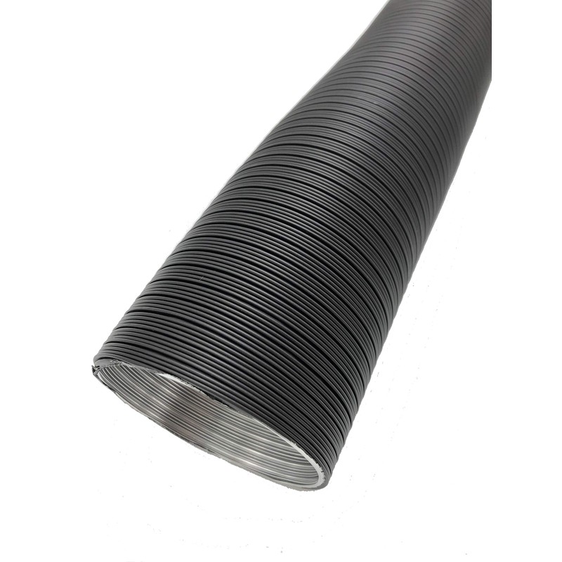 Intelmann Aluminium Flexible Pipe Black Painted, Diameter 150 mm, Length