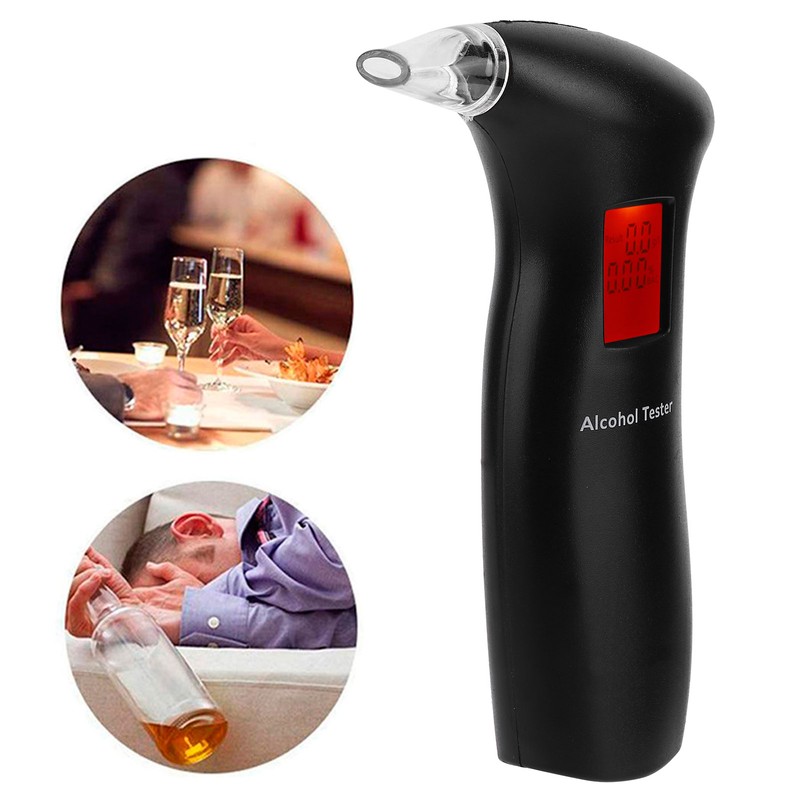 Breath Liquor Tester Driver Drunk Detector Wine Analyzer with LCD