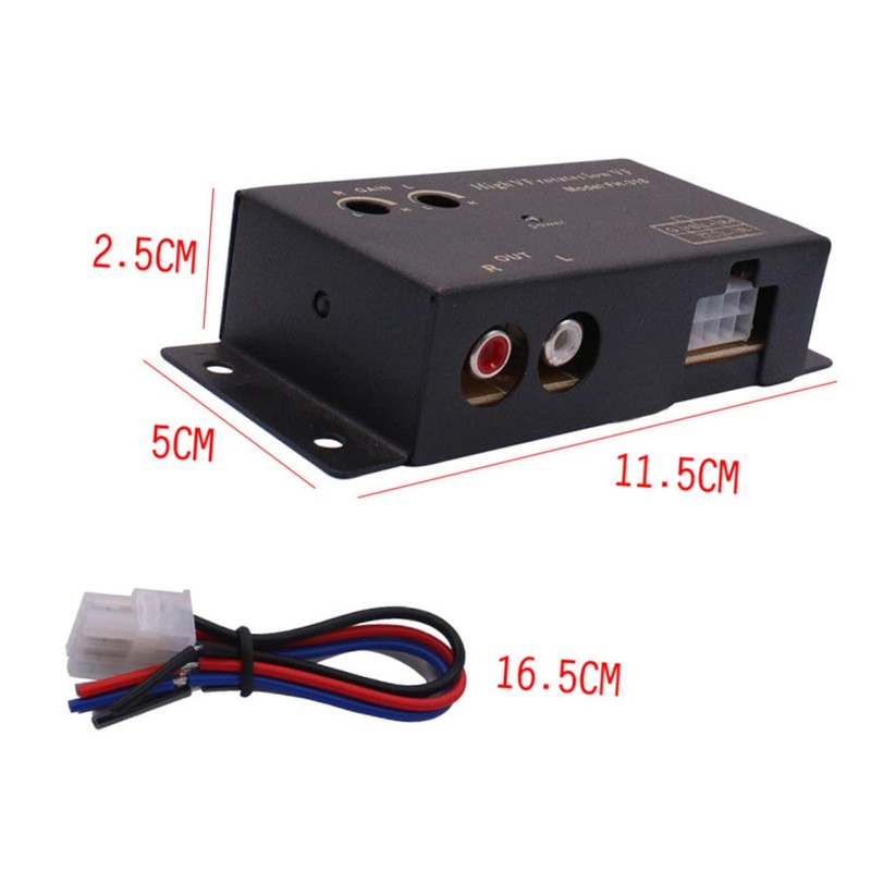 Gatuida 1set Car Audio Converter High to Low Frequency Adapter