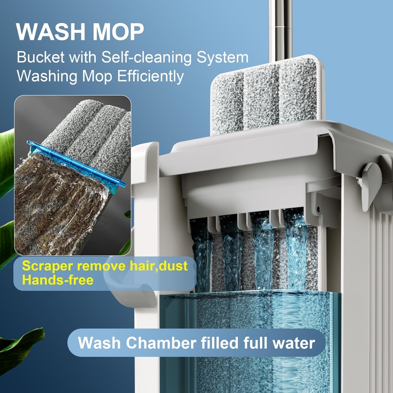JOYMOOP Mop and Bucket with Wringer Set for Floor Cleaning