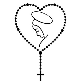 Rosary HRT Auto Decal-24pk