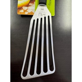 MIU France Spatula Stainless Steel Slotted Flexible Metal Lightweight Turner