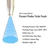 Turbo Nozzle Pressure Washer Tips, SUS 304 Stainless Steel 360°Rotating