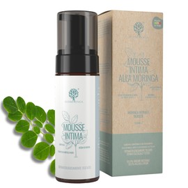 RedMoringa Intimate Cleansing Foam for Women and Men - 99.6% Natural, Eco Organic - With Mint Water, Moringa Extract - 150 ml - Made in Italy