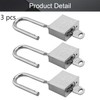 MroMax 3 x Padlock with Keys, Rustproof, Waterproof, Outdoor Steel