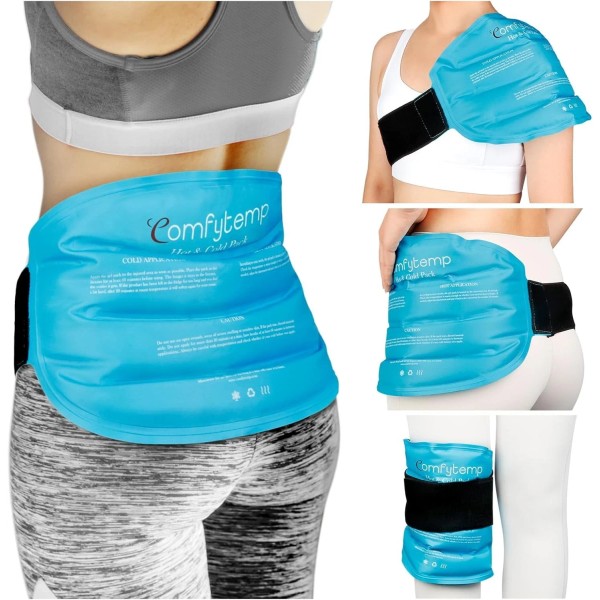 Comfytemp Large Ice Packs for Injuries Reusable Gel Bag Back