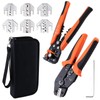 LEONTOOL 9 PCS Ratcheting Crimping Tool Kit - Quick Change