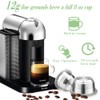 CAPMESSO Coffee Capsule, Reusable Vertuoline Pod Refillable Vertuo Capsules Stainless