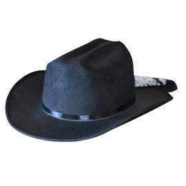 Aeromax Junior Cowboy Hat with Bandanna, Black